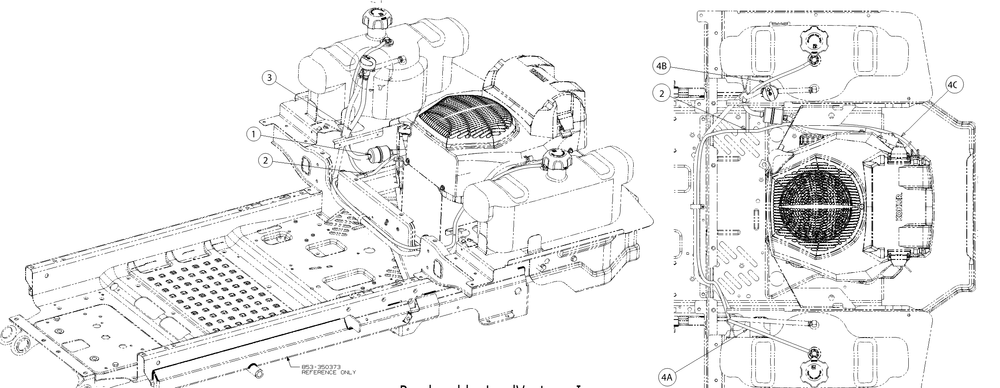 Fuel Hose Diagram and Parts List for Z-FORCELE60KH (17ATDAGD009)(2016) Cub Cadet Lawn Tractor